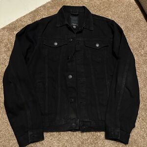 New Look Men's Classic Black Jean Jacket Size M